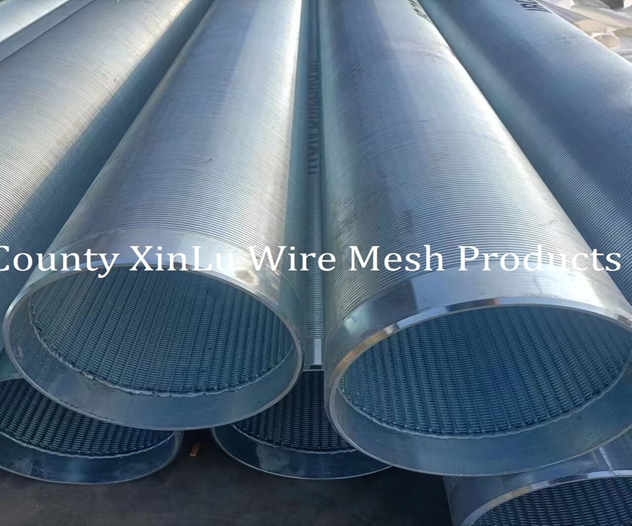 Wedge Wire Screen Tube/pipe Johnson Screen Mesh with V Wire Support in Round Wire Shape