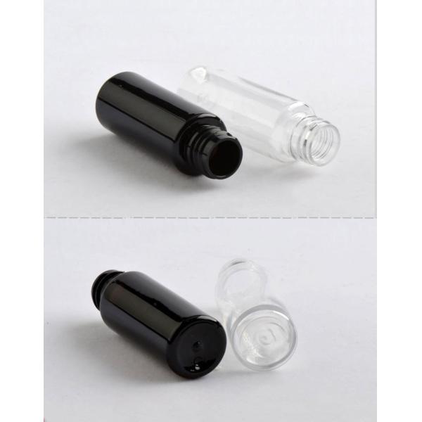 Black / Clear Empty Plastic Pump Spray Bottles With Aluminum Fine Mist Sprayer