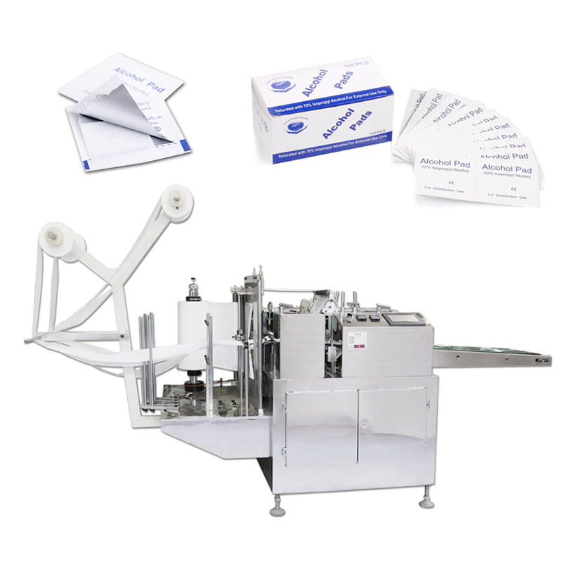 400mm Film Width PLC Alcohol Swab Manufacturing Machine Alcohol Prep Pad Production Machine