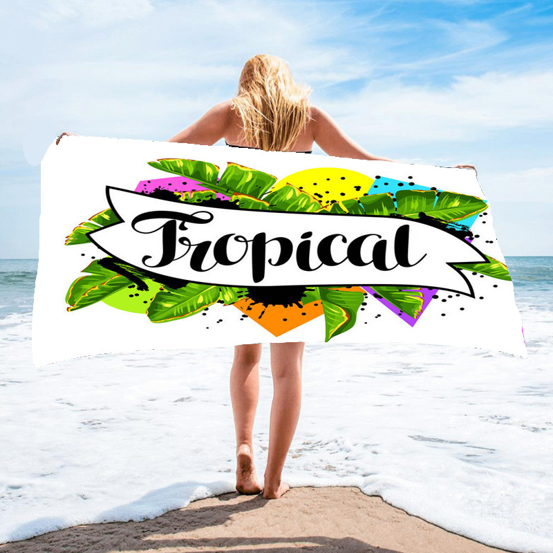 Customizable Cartoon Printing Beach Towel and Soft Lady Design Ideal for Everyday