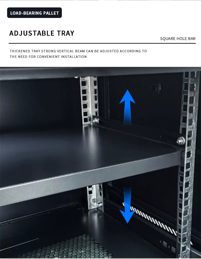 9U Assembling Network Equipment Cabinet Locking Server Cabinet