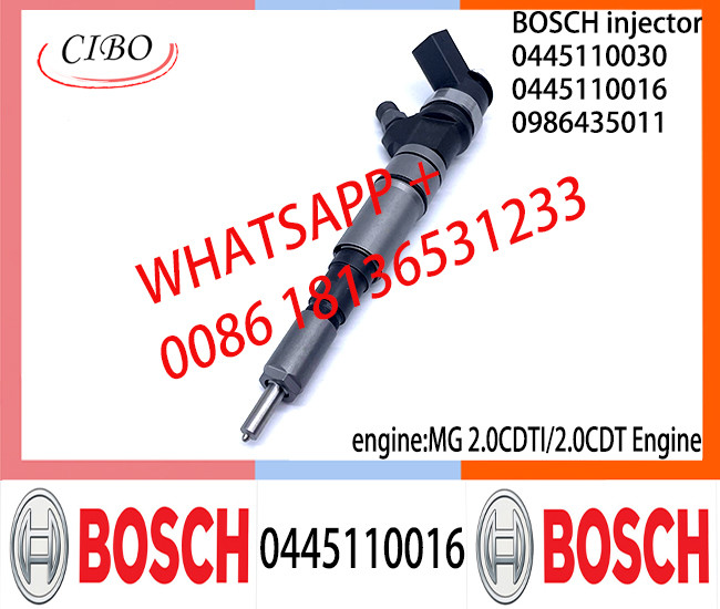 Diesel Common Rail Injector 0445110030 0445110016 0986435011 for MG 2.0CDTI/2.0CDT