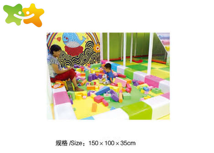 Various Color Foam Climbing Mats , Soft Play Centre Equipment Long Service Life
