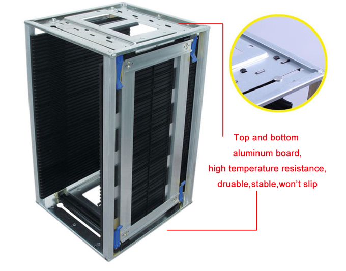 PCB Handling Equipment Adjustable ESD Magazine Rack for Streamlined PCB Transportation 3