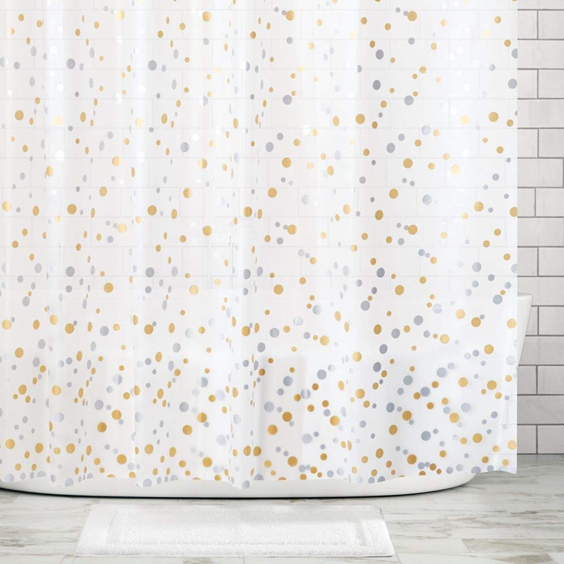 Eco Friendly PEVA Stylish Waterproof Shower Curtain Custom Printing Acceptable