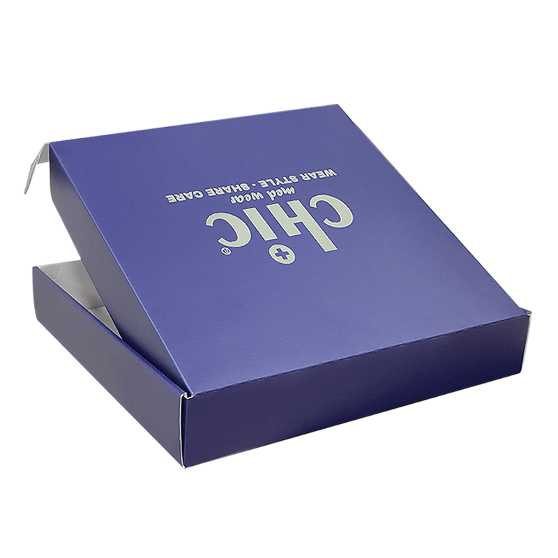 Custom Clothing Packaging Paper Mailer Box Flute Material Corrugated Shipping Box