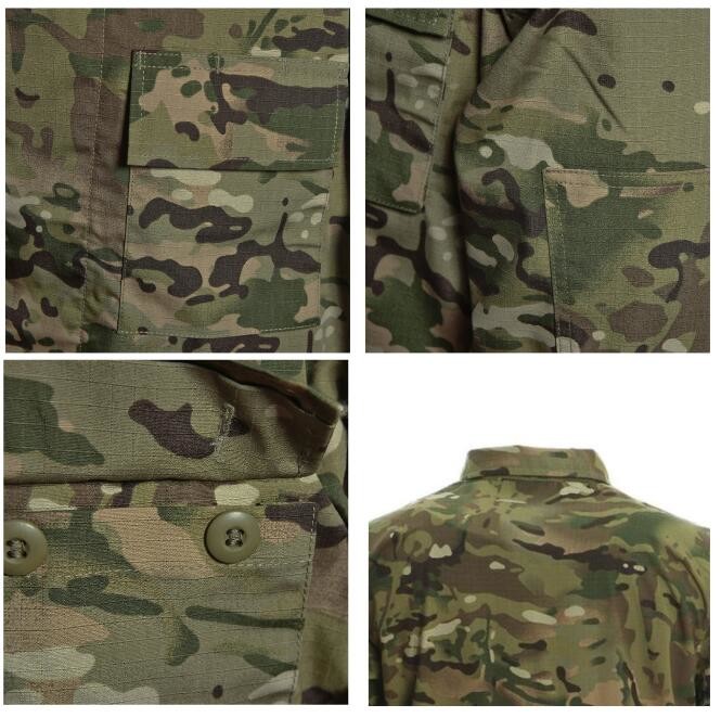 USA Camouflage Military Tactical Wear ACU Combat Uniform For Wargame Paintball