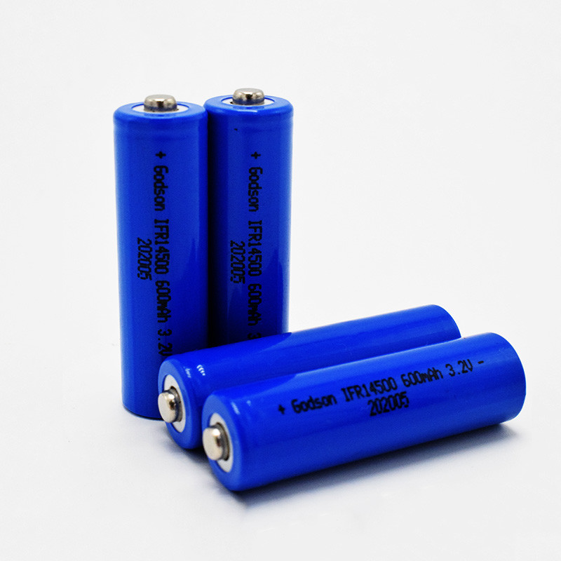 14500 600mAh 3.2V LiFePO4 Battery For Emergency Lights & Exit Signs