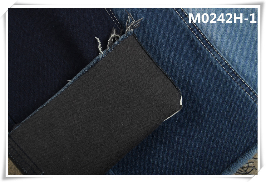 12oz Fleece Knitted Winter Jeans Brushed Denim Fabric 56 Cotton 43 Polyester 1 Spandex