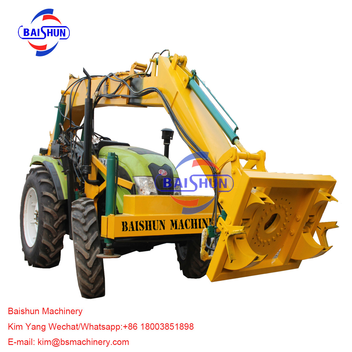Electrical Works Garden Tractor Post Hole Digger , 3 Point Hitch Post Hole Digger