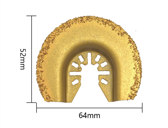 Brazed 64mm Oscillating Saw Grout Blade With Alloy Grit