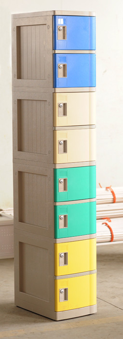 10 Tier Blue Keyless Shoe Storage Locker Corrosion Proof For Employees