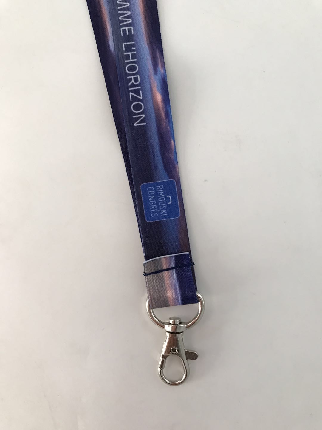 Promotion Neck Strap Dye Sublimation Lanyards For Card Holder , Black Color