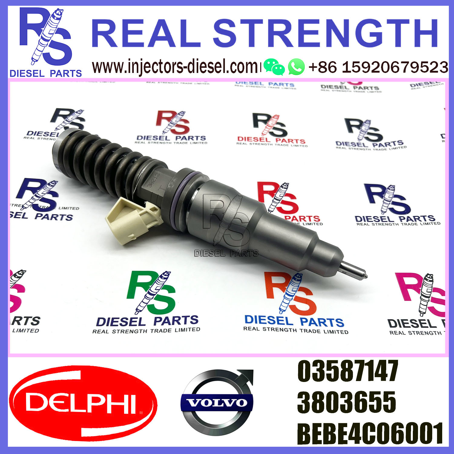 V-O-L-V Delphi Injector Rebuild Kit 2 Pin 3803655 3587147 BEBE4C06001