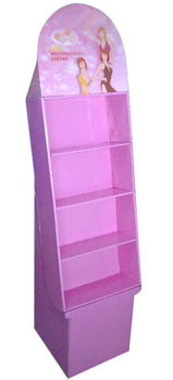 Carton Corrugated Cardboard Display Pure Color ISO / RoHs Certification