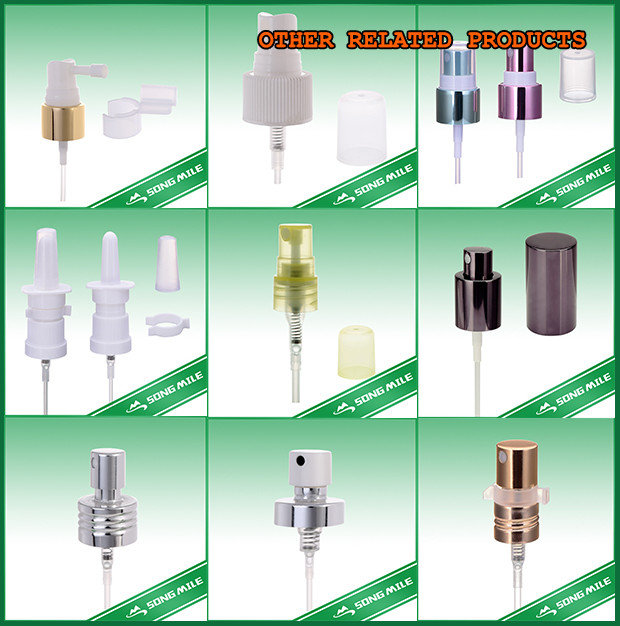 Gold Alumminum Cheap Fine Mist Sprayer for Glass Screw Bottle
