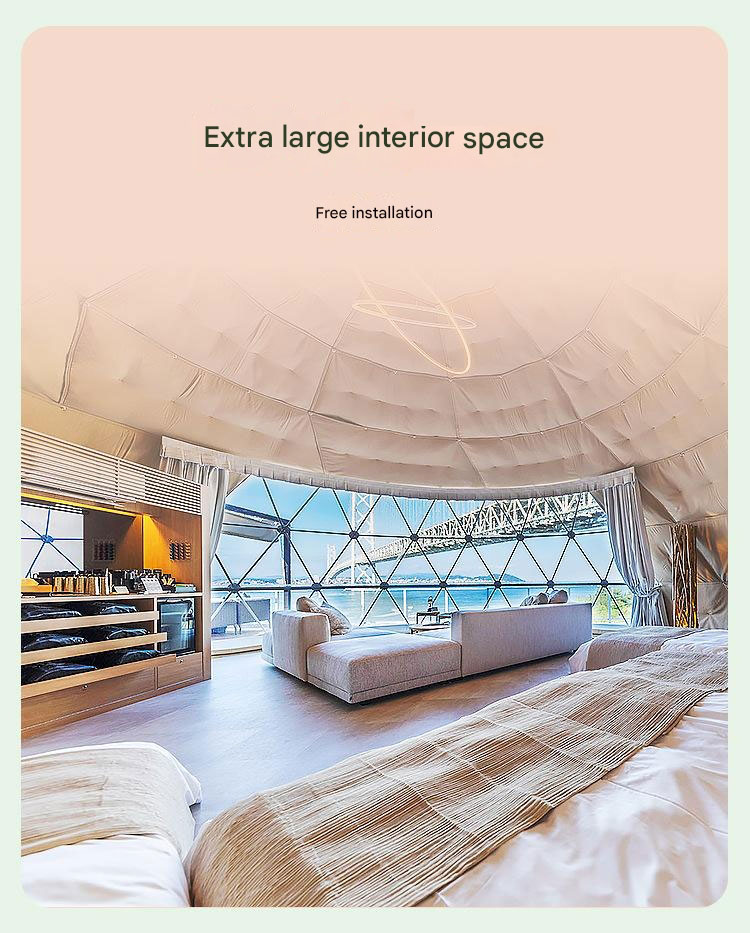 Outdoor Camping Hotel Homestay Star Room Ball Tent Bubble House Combination with PC and More
