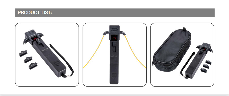 Black Metal Live Optical Fiber Identifier OFI Cable Patch Cord Tester FTTX Tool