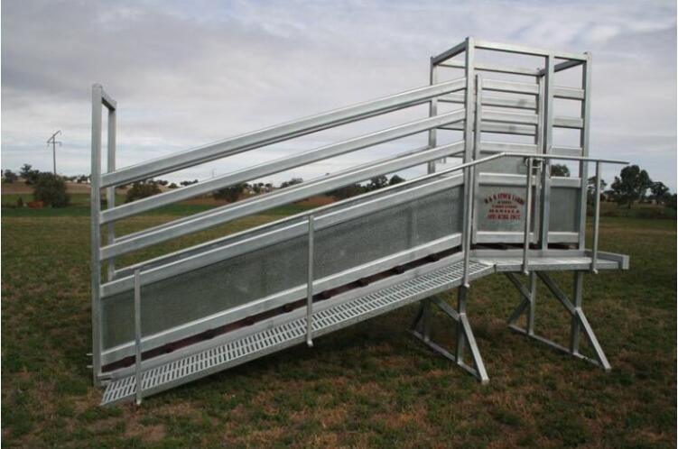 Fast Assemble Cattle Loading Ramp