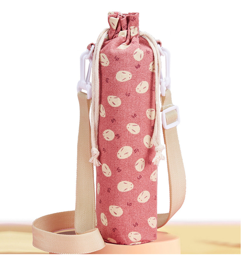 18Oz 20Oz Drawstring Canvas Water Bottle Sleeve
