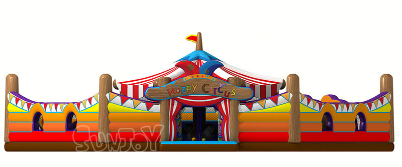 Happy Circus Playground 1000D Plato Inflatable Play Park