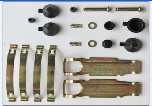 NAO Material 0.45 Friction Coefficient YUTONG Bus Brake Pads