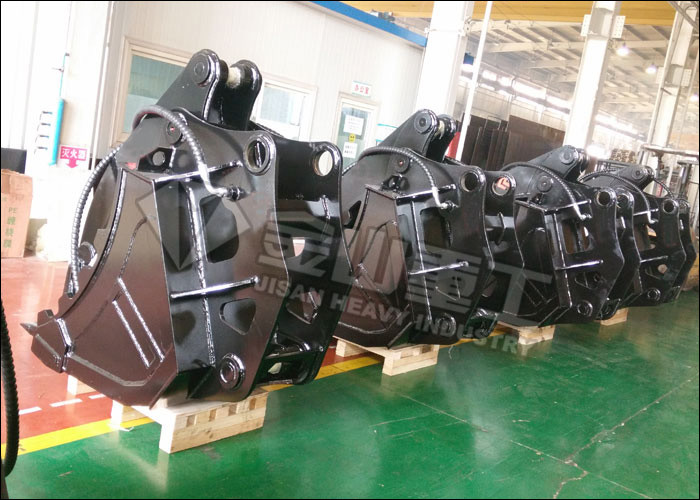 Non Rotary Excavator Grab Bucket Hydraulic Large Jaw Opening For CAT320 CAT330