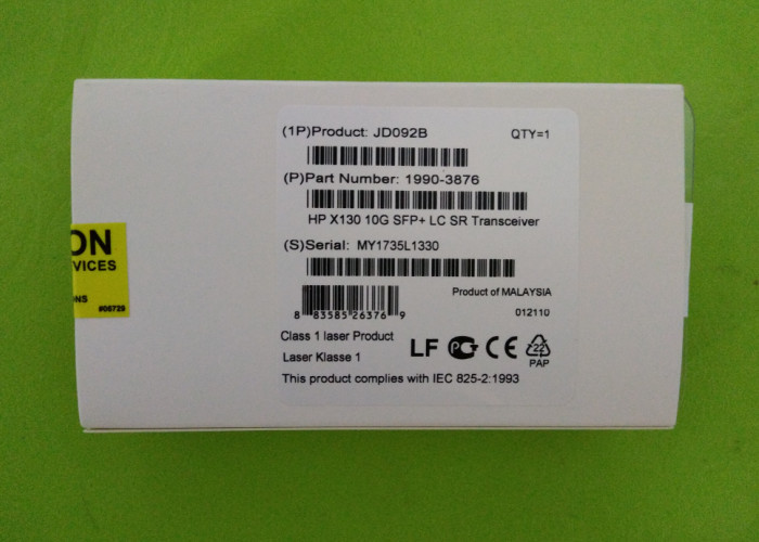 JD092B Optical Communication Module , Multimode Fiber Module SFP+ 500M 850NM 10GB