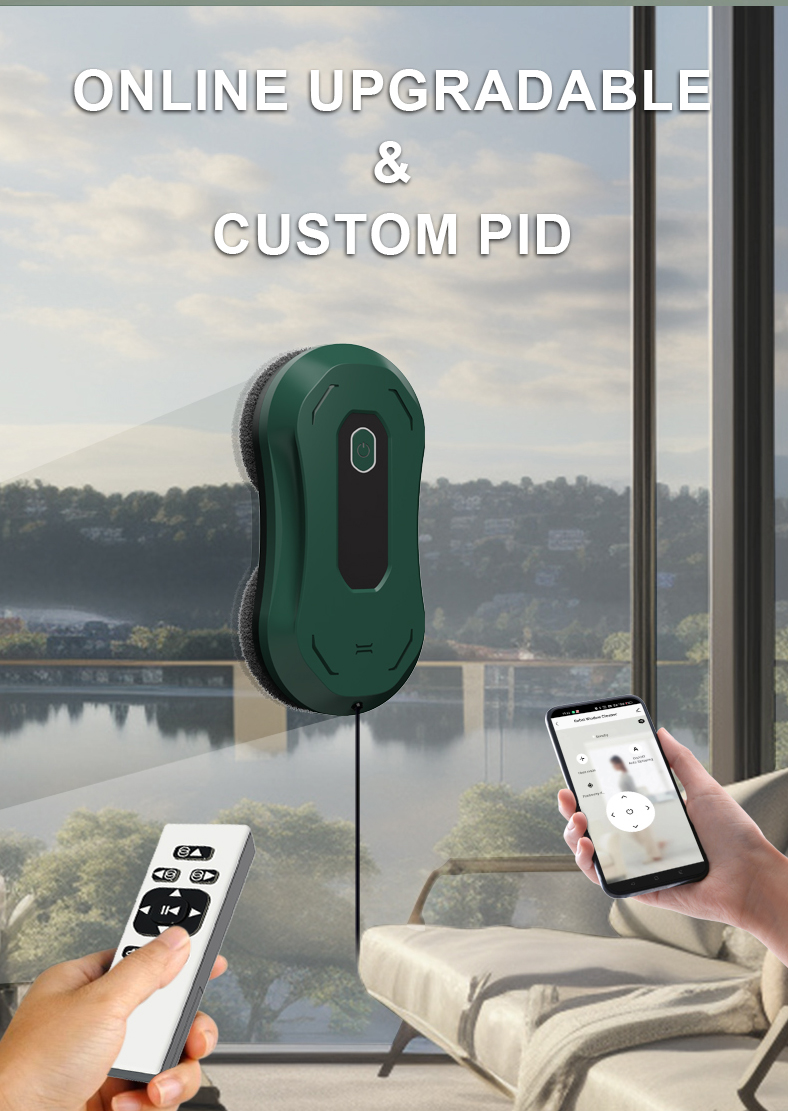 Three Mode Electric Window Cleaner Robot 500MAh 3 Mins/M2 Smart Clean Window Cleaning