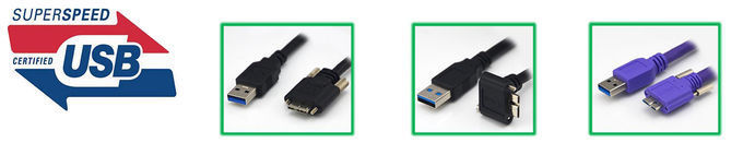 3M High Speed 5G USB3.0 Vision A Male to Micro B with Thumbscrews Locking