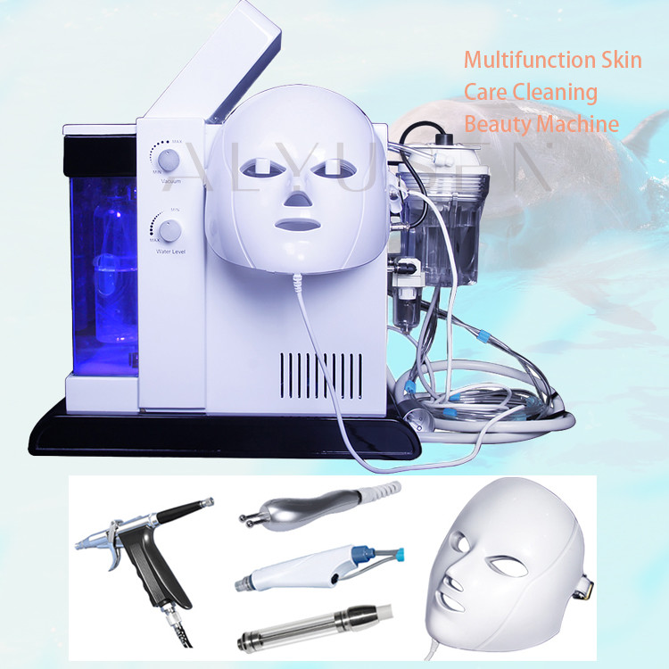 Beauty Hydra Oxygen Facial Machine , Skin Scrubber Microdermabrasion Peeling Machine