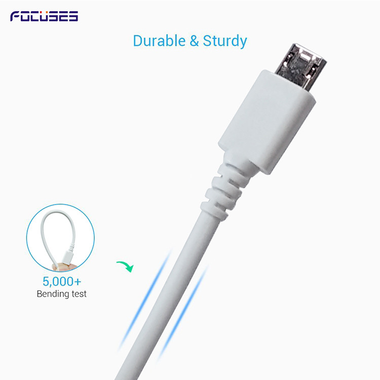 Data Transmission 3m Cell Phone Charging Cable Micro USB Transfer Cable
