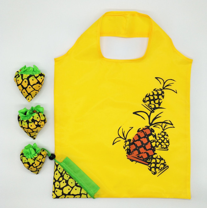 Promotional Gift Collapsible Reusable Foldable Shopping Bag Tote With Logo Printing