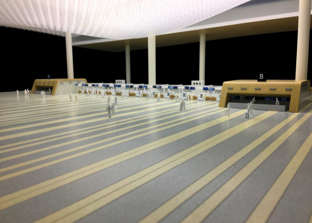 Airport Design 3D Scale Model Maker Acrylic 1/500 ODM