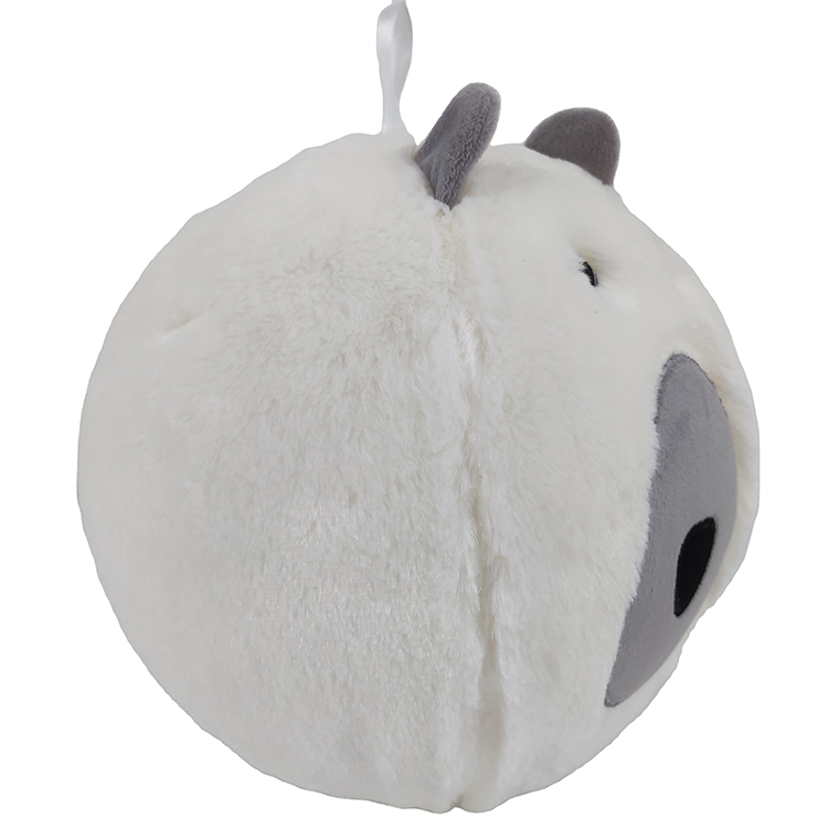 Polyester Fuzzy Panda Bear Inflatable Toy Ball 9" Diameter for Children