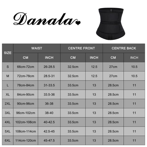 Customized Logo HEXIN Women's Latex Waist Trainer with Three Hooks and 3 Strap Waist Trimmer