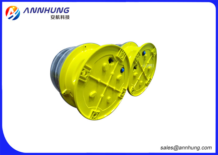 Yellow High Efficiency Solar Airport Lighting For Taxiway Lighting