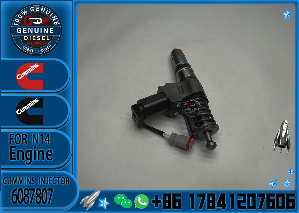 QSN14 N14 Engine Fuel Injector 3411381 6087807 3411385 3087560 For Cummins Injector