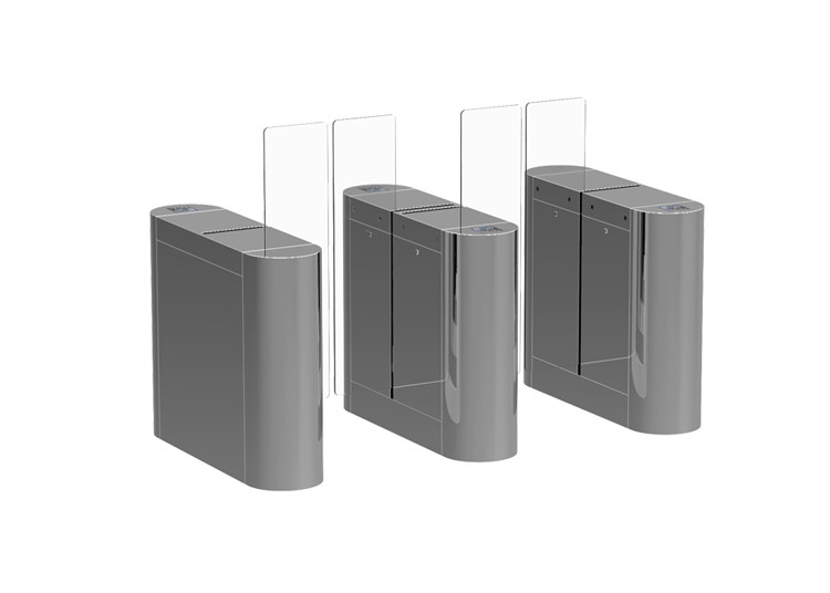 Double Lane IP54 1.5m Flap sliding Barrier Turnstile AC220V