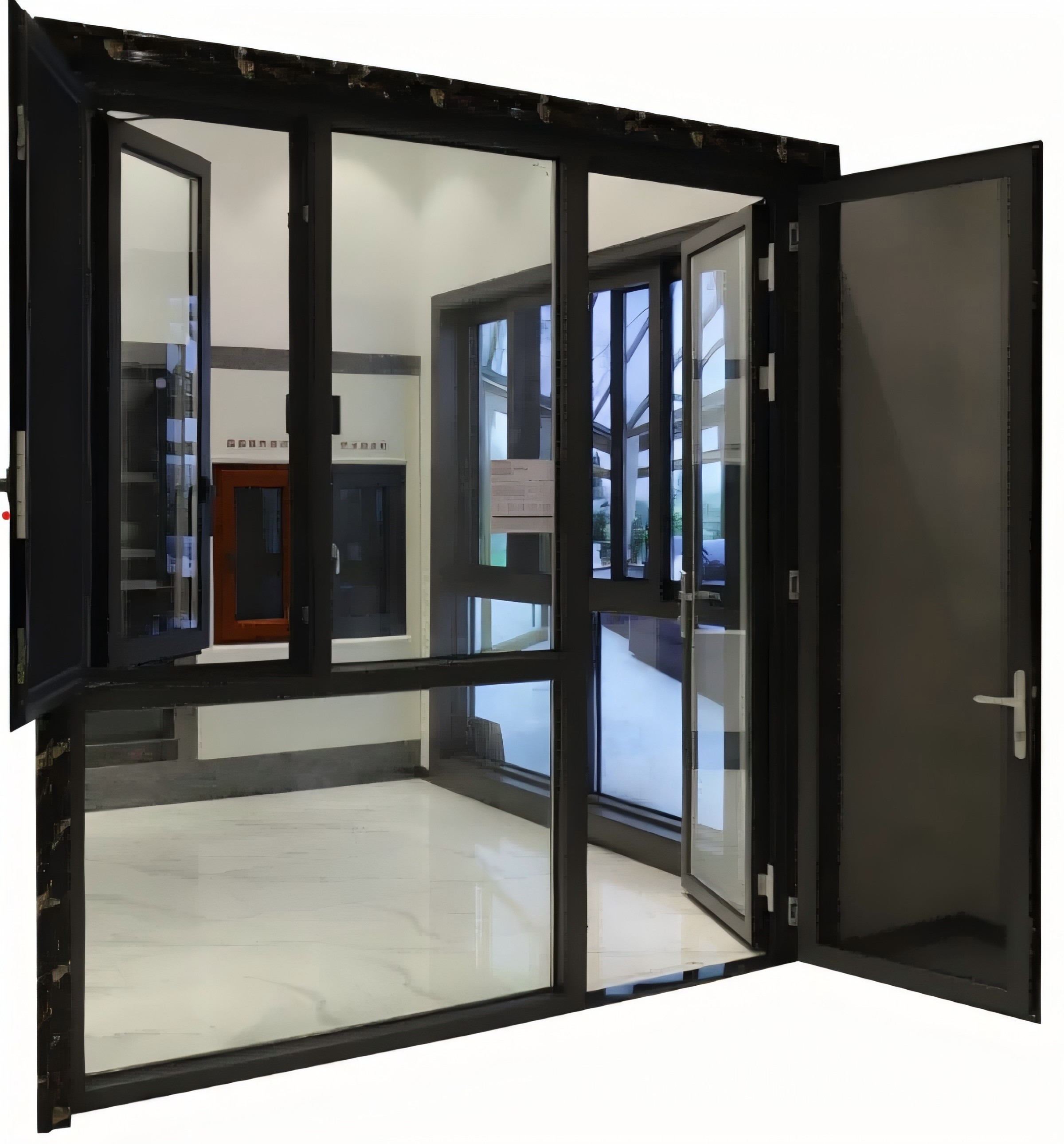 Thermal Break Aluminum Casement Window Fan for Residential Projects