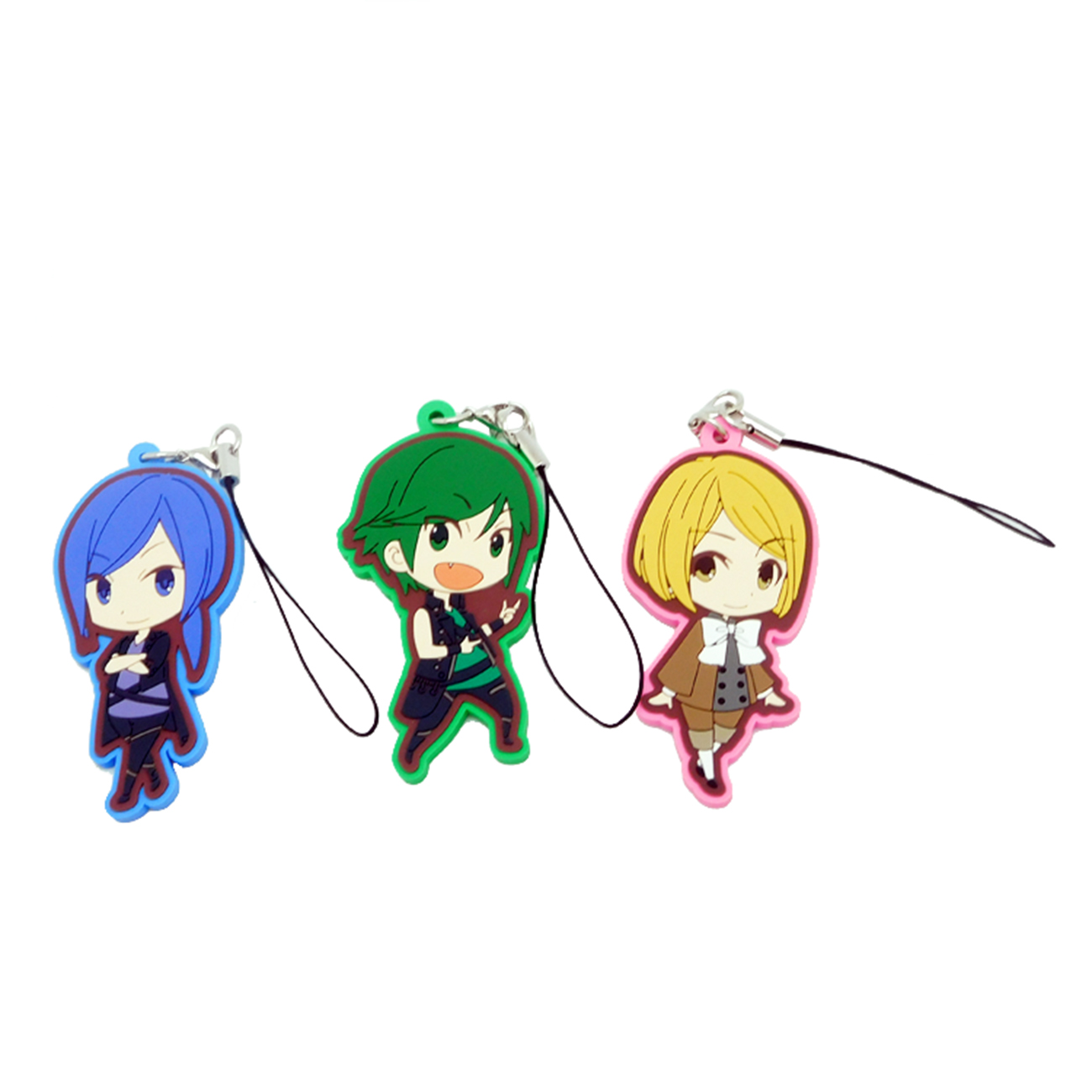 Attractive Price Customised Personalised Soft PVC Key chain;Rubber cartoon Character keychains;Anime figure keychain