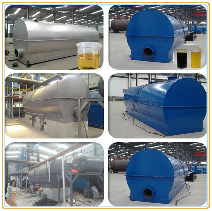 Black Engine Oil Recycling Plant For Diesel Oil Transformation
