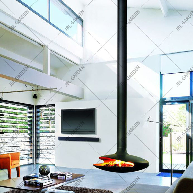 Indoor Suspended Modern Wood Burning Fire Pits Indoor Hanging Wood Stove