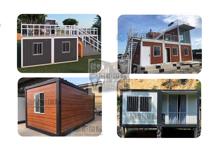 Modern European Union Prefabricated Wooden Houses with Galvanized Steel Square Tubes as Main Structure and Customized Color