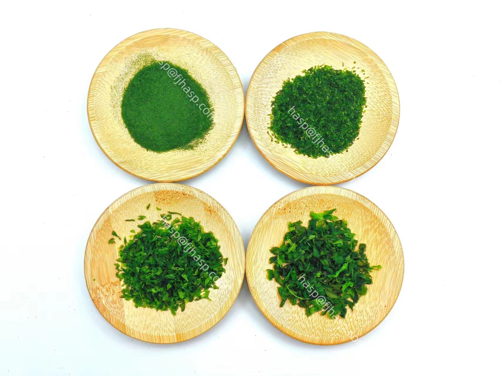 Green Color Dried Sea Lettuce Flakes Natural Drying Method For Asian Cuisine