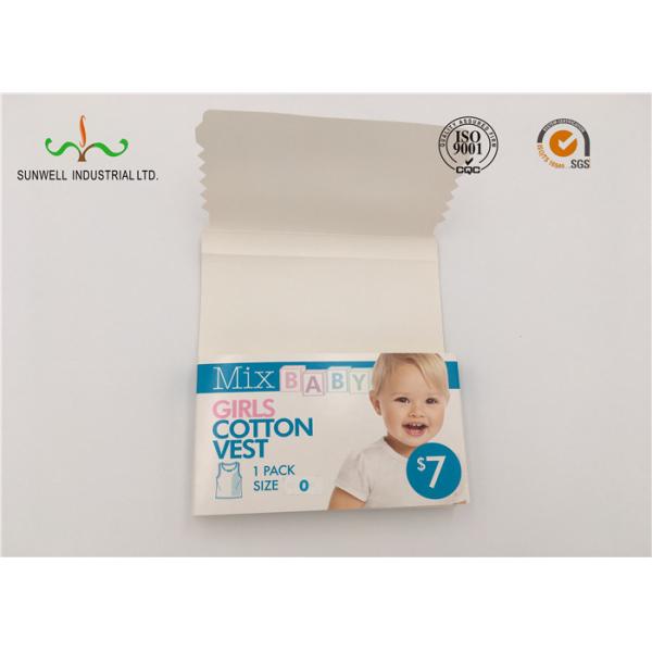 CMYK 4 Colors Printed 2 Coated Side Art Paper Customized Design For Baby Vest Belly Band