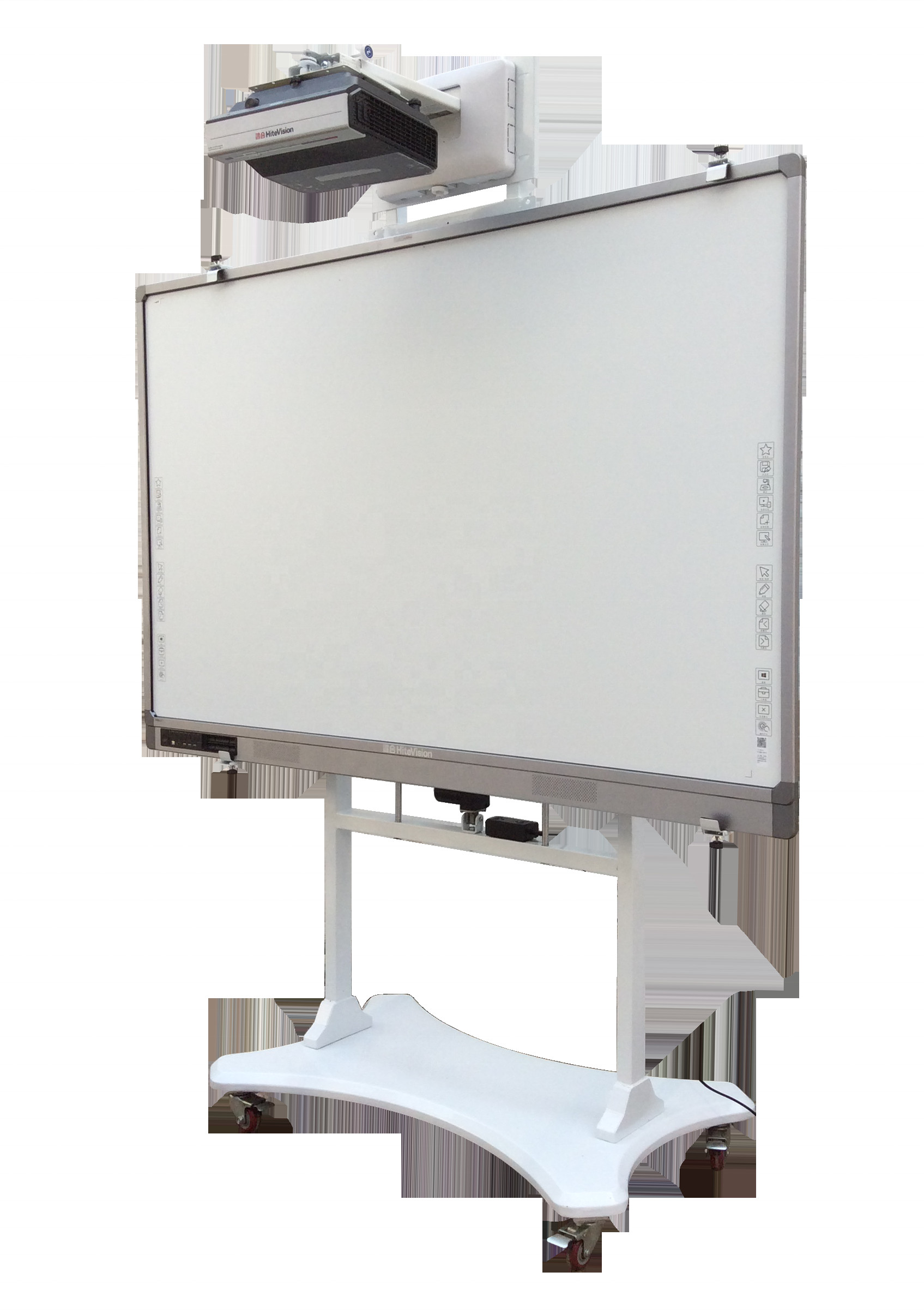 Factory Movable Interactive Whiteboard Stand Adjustable Height 400mm, Bearing Weight 120kgs