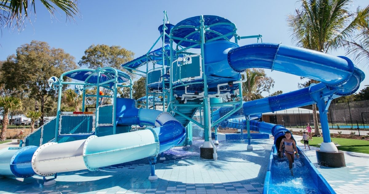 Water Park Playground Outdoor Games Pool Accessories Kids Water Slide Tube Spiral