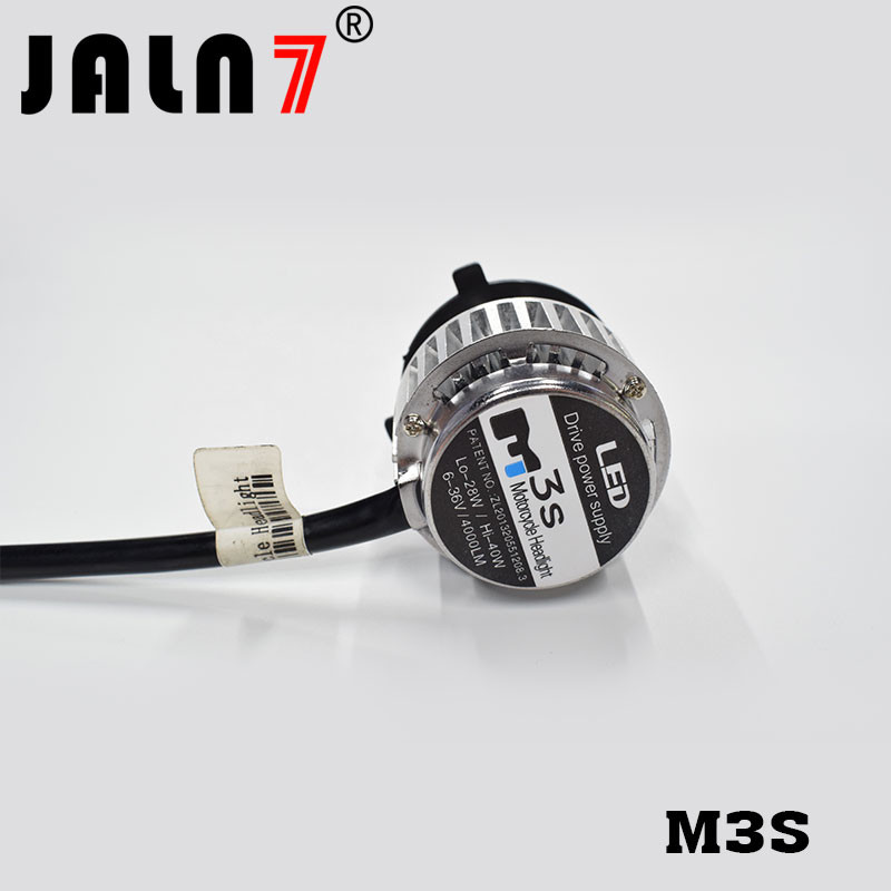 Motorcycle LED Headlight Bulb M3S JALN7 Hi/Lo Beam DRL Fog Replacement Conversion Kit Headlamp Lamp 40W 4000LM 6-36V
