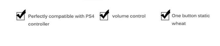3.5mm Audio Jack For PS4 Game Controller Headset Adapter With Mic Volume Control For PlayStation 4